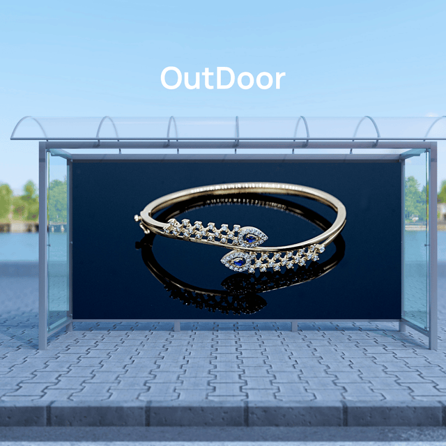 Atiroh outdoor video wall showcasing high-definition visuals, built with weatherproof design for advertising and branding displays.