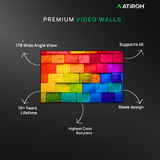 Atiroh premium video wall with 4K display, wide viewing angle, high color accuracy, and sleek long-lasting design.